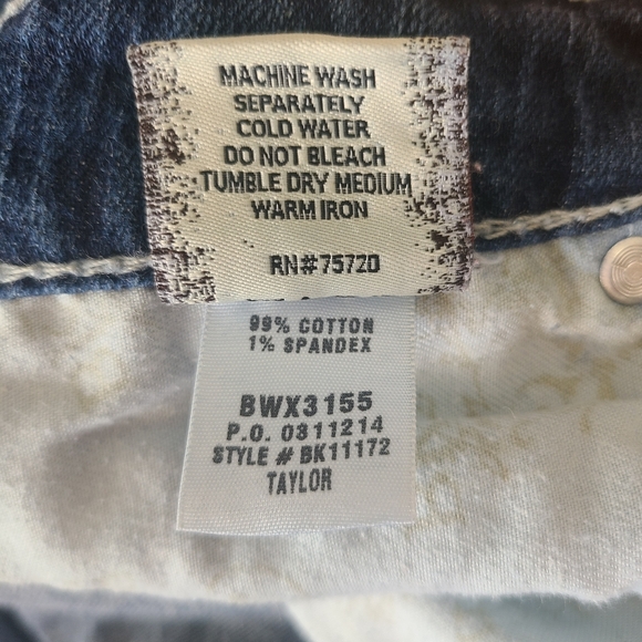 BKE Denim Taylor Dark Wash Jeans Size 28 - Picture 8 of 8